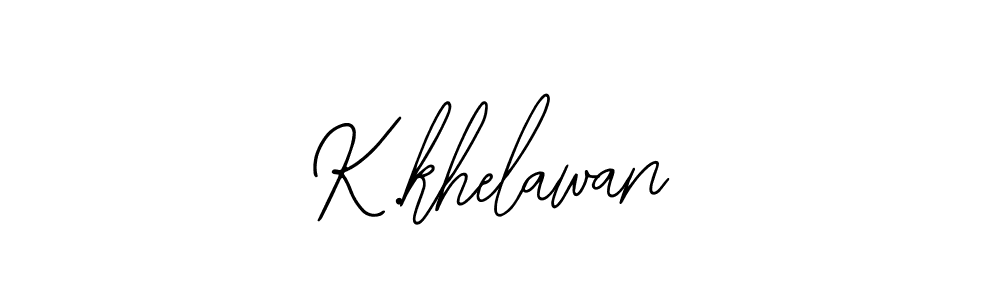 Best and Professional Signature Style for K.khelawan. Bearetta-2O07w Best Signature Style Collection. K.khelawan signature style 12 images and pictures png