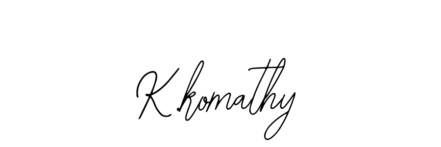 Create a beautiful signature design for name K.komathy. With this signature (Bearetta-2O07w) fonts, you can make a handwritten signature for free. K.komathy signature style 12 images and pictures png