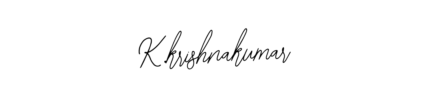How to make K.krishnakumar name signature. Use Bearetta-2O07w style for creating short signs online. This is the latest handwritten sign. K.krishnakumar signature style 12 images and pictures png