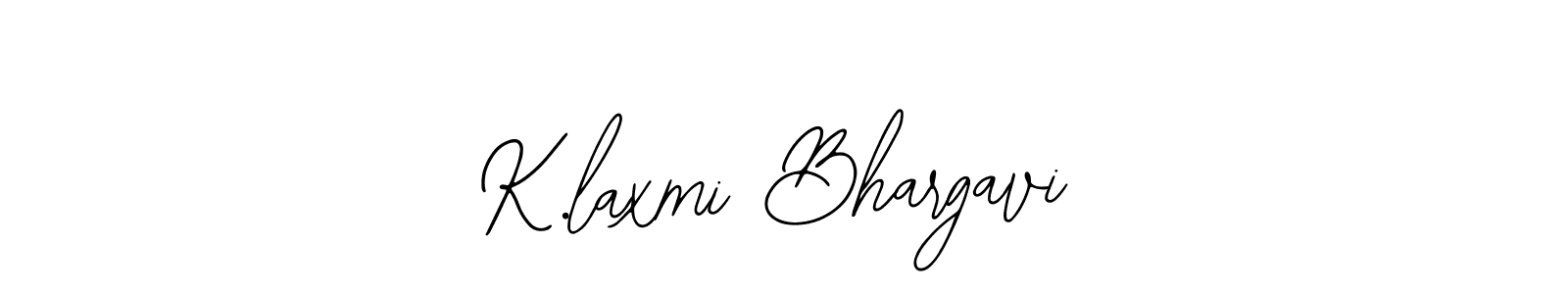 The best way (Bearetta-2O07w) to make a short signature is to pick only two or three words in your name. The name K.laxmi Bhargavi include a total of six letters. For converting this name. K.laxmi Bhargavi signature style 12 images and pictures png