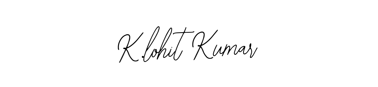 Use a signature maker to create a handwritten signature online. With this signature software, you can design (Bearetta-2O07w) your own signature for name K.lohit Kumar. K.lohit Kumar signature style 12 images and pictures png