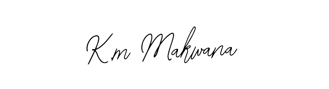 Similarly Bearetta-2O07w is the best handwritten signature design. Signature creator online .You can use it as an online autograph creator for name K.m Makwana. K.m Makwana signature style 12 images and pictures png