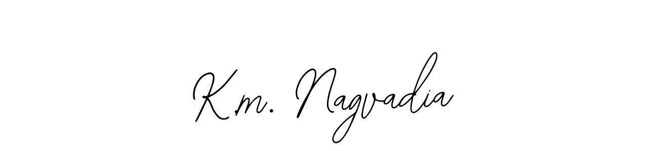 Bearetta-2O07w is a professional signature style that is perfect for those who want to add a touch of class to their signature. It is also a great choice for those who want to make their signature more unique. Get K.m. Nagvadia name to fancy signature for free. K.m. Nagvadia signature style 12 images and pictures png