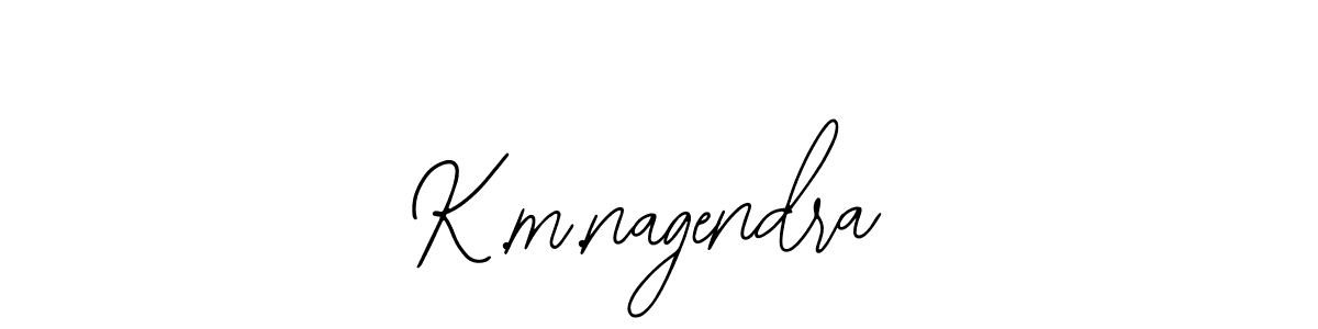 Make a short K.m.nagendra signature style. Manage your documents anywhere anytime using Bearetta-2O07w. Create and add eSignatures, submit forms, share and send files easily. K.m.nagendra signature style 12 images and pictures png