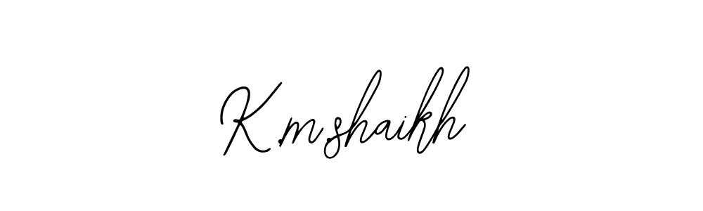 Make a beautiful signature design for name K.m.shaikh. Use this online signature maker to create a handwritten signature for free. K.m.shaikh signature style 12 images and pictures png