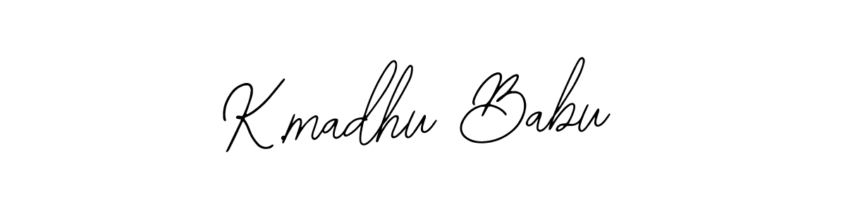 Similarly Bearetta-2O07w is the best handwritten signature design. Signature creator online .You can use it as an online autograph creator for name K.madhu Babu. K.madhu Babu signature style 12 images and pictures png