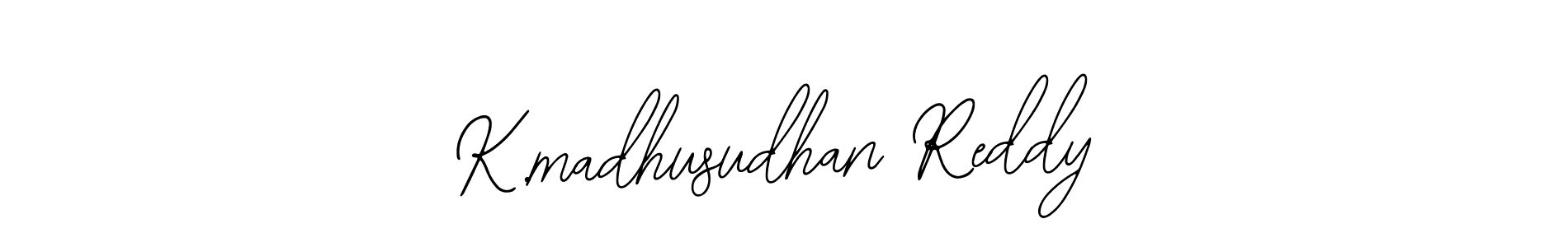 Use a signature maker to create a handwritten signature online. With this signature software, you can design (Bearetta-2O07w) your own signature for name K.madhusudhan Reddy. K.madhusudhan Reddy signature style 12 images and pictures png