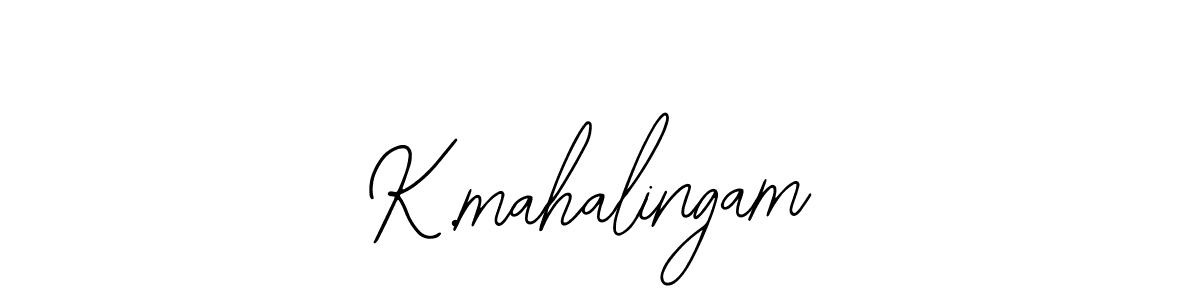 How to make K.mahalingam name signature. Use Bearetta-2O07w style for creating short signs online. This is the latest handwritten sign. K.mahalingam signature style 12 images and pictures png