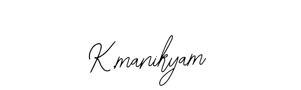 Create a beautiful signature design for name K.manikyam. With this signature (Bearetta-2O07w) fonts, you can make a handwritten signature for free. K.manikyam signature style 12 images and pictures png