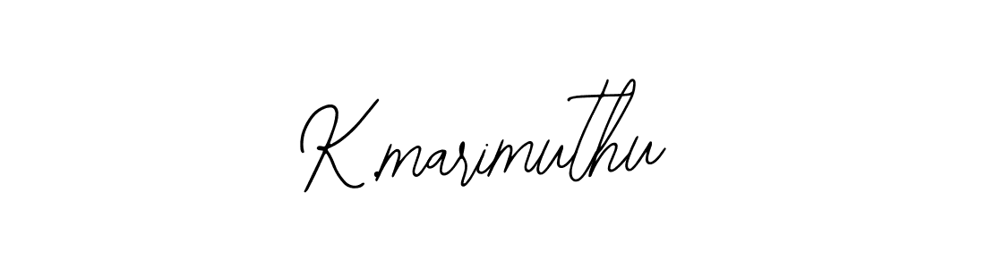 Design your own signature with our free online signature maker. With this signature software, you can create a handwritten (Bearetta-2O07w) signature for name K.marimuthu. K.marimuthu signature style 12 images and pictures png