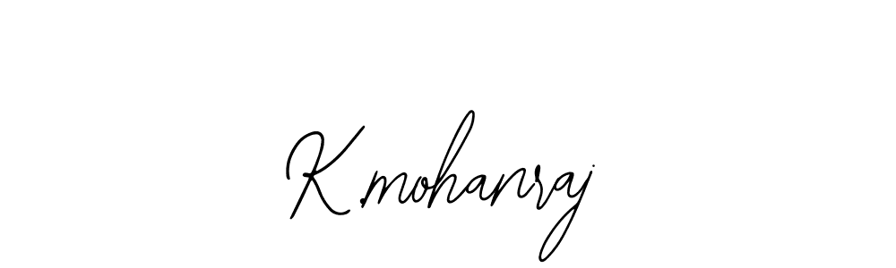 How to make K.mohanraj name signature. Use Bearetta-2O07w style for creating short signs online. This is the latest handwritten sign. K.mohanraj signature style 12 images and pictures png