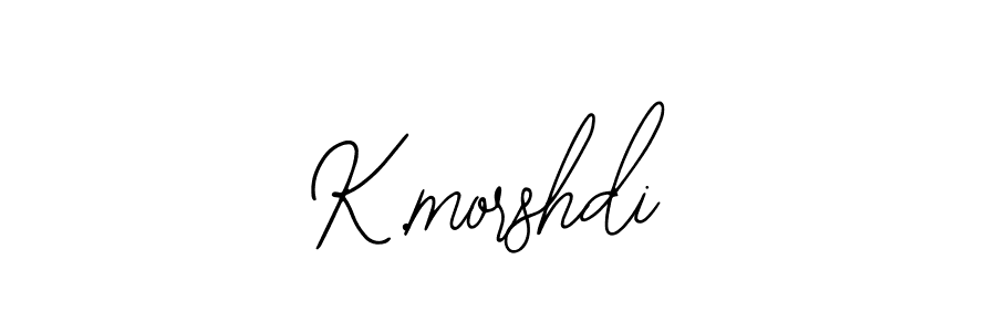 Also we have K.morshdi name is the best signature style. Create professional handwritten signature collection using Bearetta-2O07w autograph style. K.morshdi signature style 12 images and pictures png