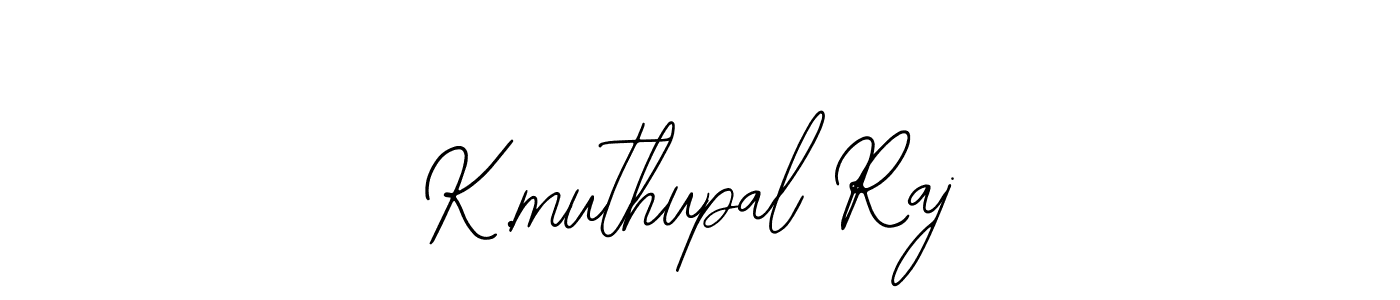 Create a beautiful signature design for name K.muthupal Raj. With this signature (Bearetta-2O07w) fonts, you can make a handwritten signature for free. K.muthupal Raj signature style 12 images and pictures png