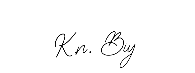 The best way (Bearetta-2O07w) to make a short signature is to pick only two or three words in your name. The name K.n. Biy include a total of six letters. For converting this name. K.n. Biy signature style 12 images and pictures png