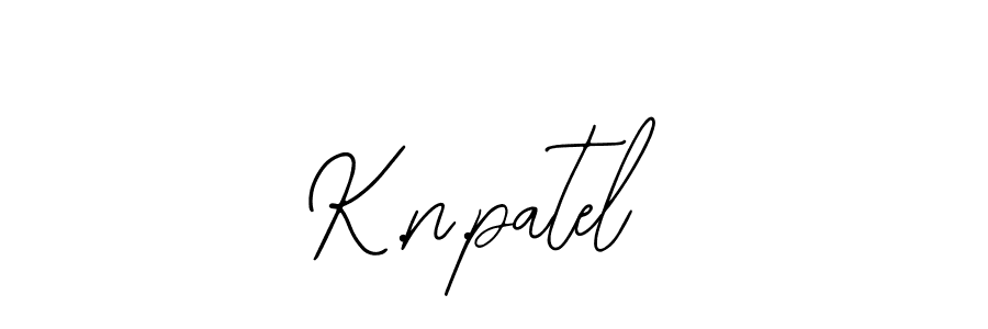 Use a signature maker to create a handwritten signature online. With this signature software, you can design (Bearetta-2O07w) your own signature for name K.n.patel. K.n.patel signature style 12 images and pictures png