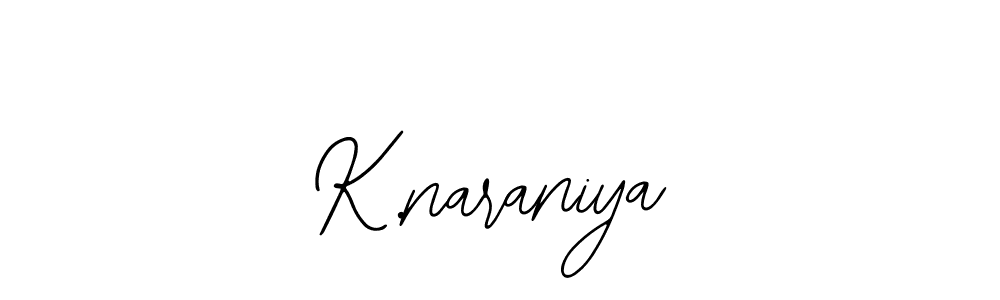 Design your own signature with our free online signature maker. With this signature software, you can create a handwritten (Bearetta-2O07w) signature for name K.naraniya. K.naraniya signature style 12 images and pictures png