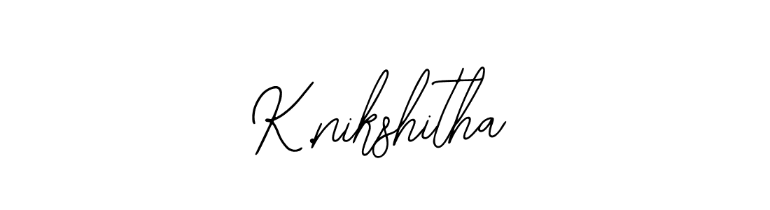 How to make K.nikshitha signature? Bearetta-2O07w is a professional autograph style. Create handwritten signature for K.nikshitha name. K.nikshitha signature style 12 images and pictures png