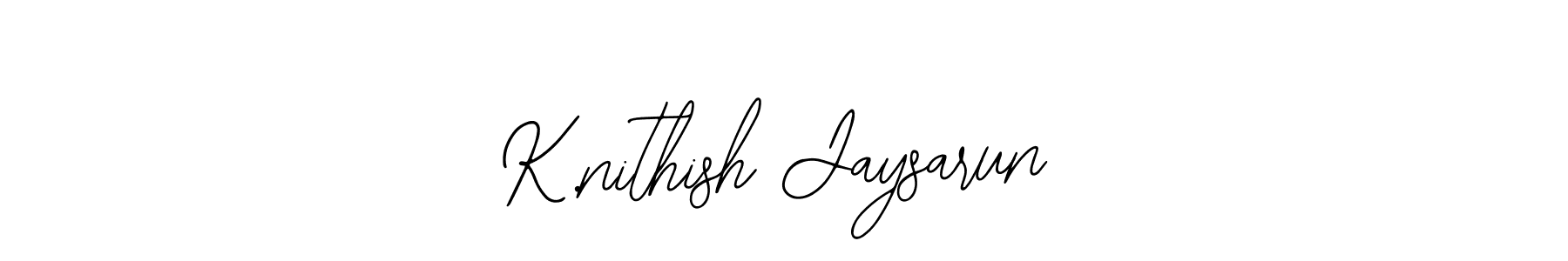 K.nithish Jaysarun stylish signature style. Best Handwritten Sign (Bearetta-2O07w) for my name. Handwritten Signature Collection Ideas for my name K.nithish Jaysarun. K.nithish Jaysarun signature style 12 images and pictures png