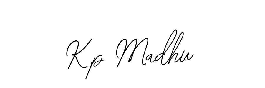Make a beautiful signature design for name K.p Madhu. With this signature (Bearetta-2O07w) style, you can create a handwritten signature for free. K.p Madhu signature style 12 images and pictures png
