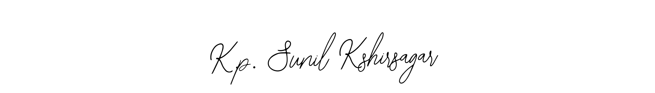 Design your own signature with our free online signature maker. With this signature software, you can create a handwritten (Bearetta-2O07w) signature for name K.p. Sunil Kshirsagar. K.p. Sunil Kshirsagar signature style 12 images and pictures png