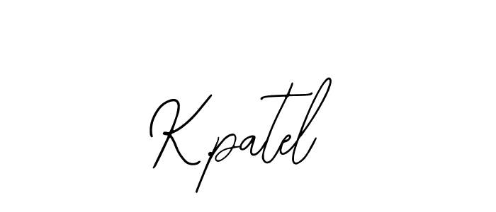 Use a signature maker to create a handwritten signature online. With this signature software, you can design (Bearetta-2O07w) your own signature for name K.patel. K.patel signature style 12 images and pictures png