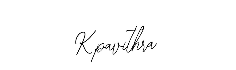 Design your own signature with our free online signature maker. With this signature software, you can create a handwritten (Bearetta-2O07w) signature for name K.pavithra. K.pavithra signature style 12 images and pictures png