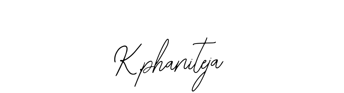 Make a beautiful signature design for name K.phaniteja. With this signature (Bearetta-2O07w) style, you can create a handwritten signature for free. K.phaniteja signature style 12 images and pictures png