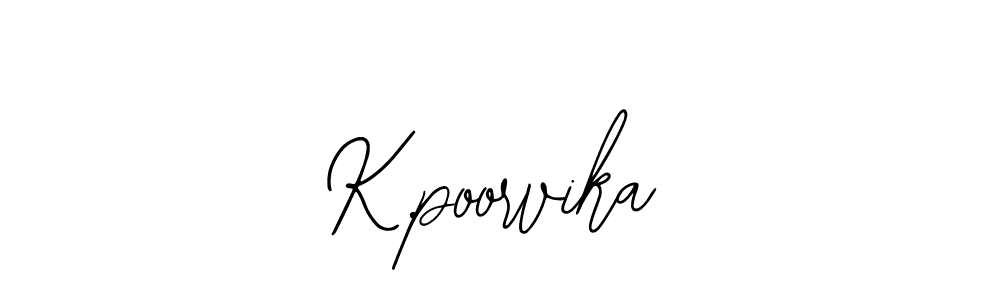 This is the best signature style for the K.poorvika name. Also you like these signature font (Bearetta-2O07w). Mix name signature. K.poorvika signature style 12 images and pictures png