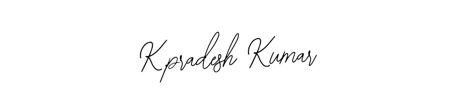 Similarly Bearetta-2O07w is the best handwritten signature design. Signature creator online .You can use it as an online autograph creator for name K.pradesh Kumar. K.pradesh Kumar signature style 12 images and pictures png