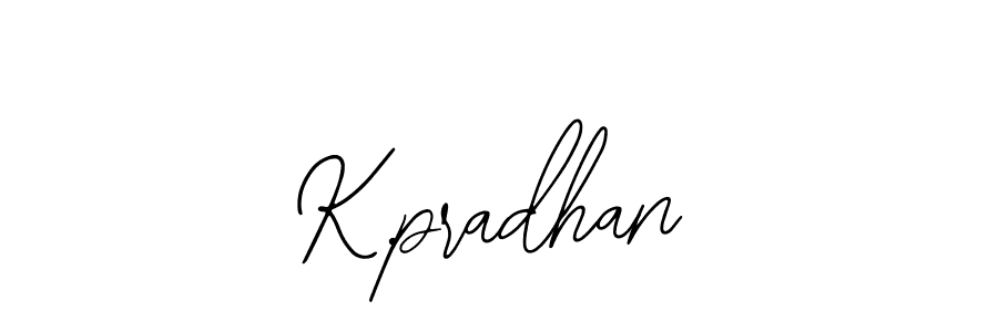 The best way (Bearetta-2O07w) to make a short signature is to pick only two or three words in your name. The name K.pradhan include a total of six letters. For converting this name. K.pradhan signature style 12 images and pictures png