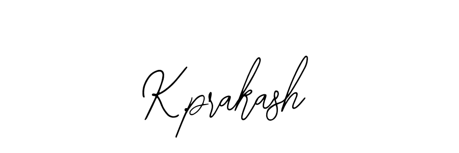 Design your own signature with our free online signature maker. With this signature software, you can create a handwritten (Bearetta-2O07w) signature for name K.prakash. K.prakash signature style 12 images and pictures png