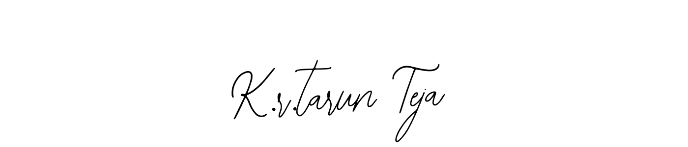 Similarly Bearetta-2O07w is the best handwritten signature design. Signature creator online .You can use it as an online autograph creator for name K.r.tarun Teja. K.r.tarun Teja signature style 12 images and pictures png