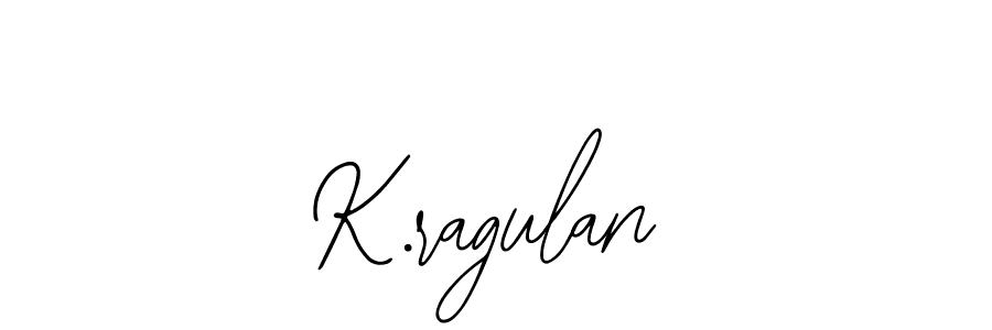 Design your own signature with our free online signature maker. With this signature software, you can create a handwritten (Bearetta-2O07w) signature for name K.ragulan. K.ragulan signature style 12 images and pictures png