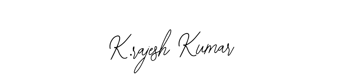 Use a signature maker to create a handwritten signature online. With this signature software, you can design (Bearetta-2O07w) your own signature for name K.rajesh Kumar. K.rajesh Kumar signature style 12 images and pictures png