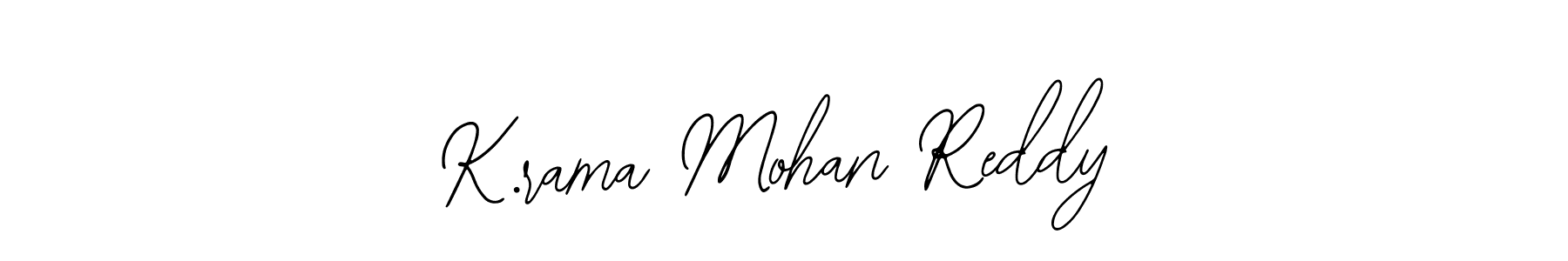 Create a beautiful signature design for name K.rama Mohan Reddy. With this signature (Bearetta-2O07w) fonts, you can make a handwritten signature for free. K.rama Mohan Reddy signature style 12 images and pictures png