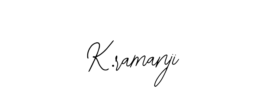 Use a signature maker to create a handwritten signature online. With this signature software, you can design (Bearetta-2O07w) your own signature for name K.ramanji. K.ramanji signature style 12 images and pictures png