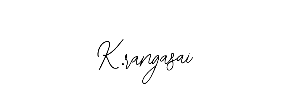 Use a signature maker to create a handwritten signature online. With this signature software, you can design (Bearetta-2O07w) your own signature for name K.rangasai. K.rangasai signature style 12 images and pictures png