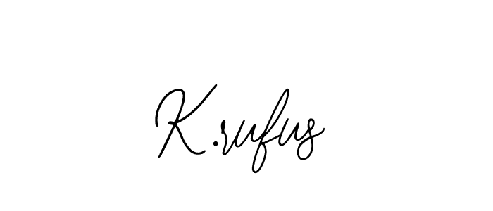 Also we have K.rufus name is the best signature style. Create professional handwritten signature collection using Bearetta-2O07w autograph style. K.rufus signature style 12 images and pictures png