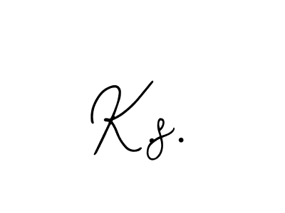 The best way (Bearetta-2O07w) to make a short signature is to pick only two or three words in your name. The name K.s. include a total of six letters. For converting this name. K.s. signature style 12 images and pictures png