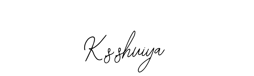 Use a signature maker to create a handwritten signature online. With this signature software, you can design (Bearetta-2O07w) your own signature for name K.s.shuiya. K.s.shuiya signature style 12 images and pictures png