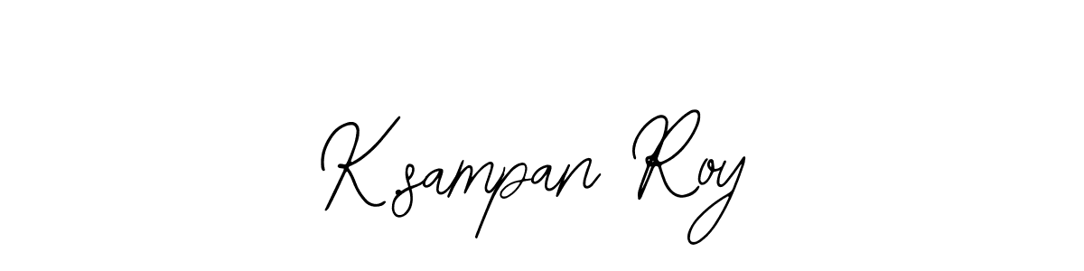 The best way (Bearetta-2O07w) to make a short signature is to pick only two or three words in your name. The name K.sampan Roy include a total of six letters. For converting this name. K.sampan Roy signature style 12 images and pictures png