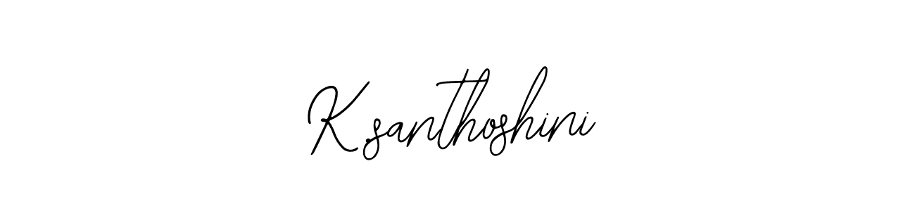 if you are searching for the best signature style for your name K.santhoshini. so please give up your signature search. here we have designed multiple signature styles  using Bearetta-2O07w. K.santhoshini signature style 12 images and pictures png