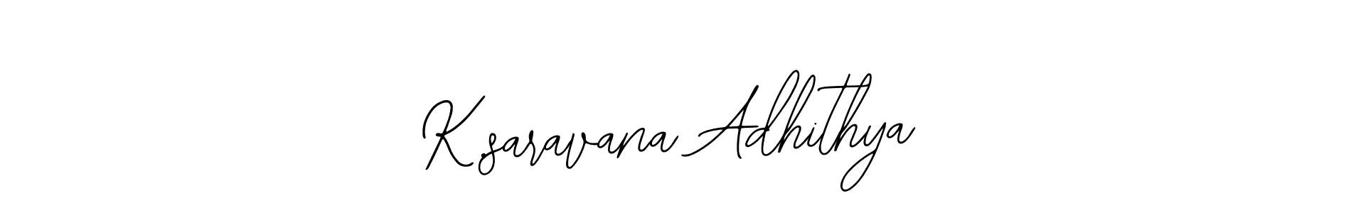 Also You can easily find your signature by using the search form. We will create K.saravana Adhithya name handwritten signature images for you free of cost using Bearetta-2O07w sign style. K.saravana Adhithya signature style 12 images and pictures png