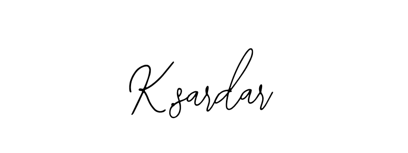 Make a beautiful signature design for name K.sardar. With this signature (Bearetta-2O07w) style, you can create a handwritten signature for free. K.sardar signature style 12 images and pictures png