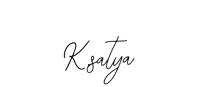 How to Draw K.satya signature style? Bearetta-2O07w is a latest design signature styles for name K.satya. K.satya signature style 12 images and pictures png