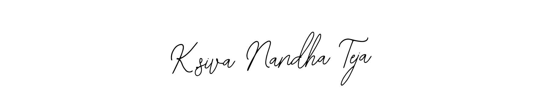 It looks lik you need a new signature style for name K.siva Nandha Teja. Design unique handwritten (Bearetta-2O07w) signature with our free signature maker in just a few clicks. K.siva Nandha Teja signature style 12 images and pictures png