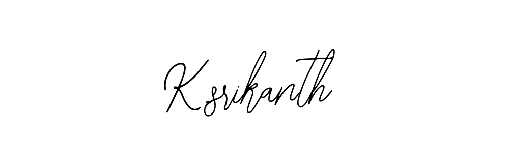 You should practise on your own different ways (Bearetta-2O07w) to write your name (K.srikanth) in signature. don't let someone else do it for you. K.srikanth signature style 12 images and pictures png