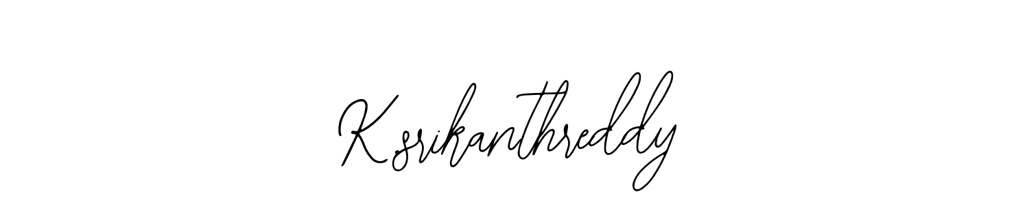 The best way (Bearetta-2O07w) to make a short signature is to pick only two or three words in your name. The name K.srikanthreddy include a total of six letters. For converting this name. K.srikanthreddy signature style 12 images and pictures png