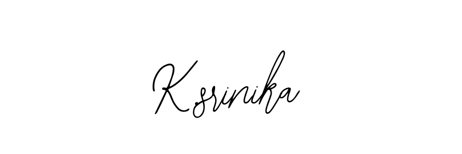 Create a beautiful signature design for name K.srinika. With this signature (Bearetta-2O07w) fonts, you can make a handwritten signature for free. K.srinika signature style 12 images and pictures png