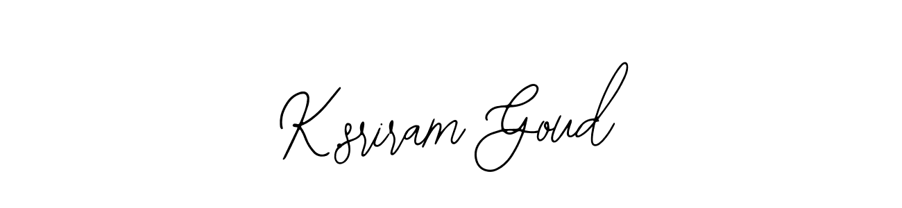 Make a beautiful signature design for name K.sriram Goud. With this signature (Bearetta-2O07w) style, you can create a handwritten signature for free. K.sriram Goud signature style 12 images and pictures png
